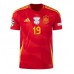 Spanien Lamine Yamal #19 Heimtrikot EM 2024 Kurzarm